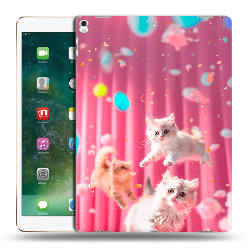 Силиконовый чехол на Ipad Pro 12.9 (2017) с принтом милые котики Силиконовый чехол на Ipad Pro 12.9 (2017) с принтом милые котики