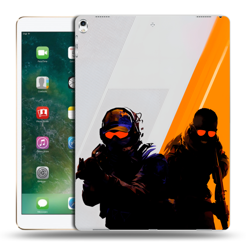 Силиконовый чехол на Ipad Pro 12.9 (2017) с принтом Контер страйк Counter strike Силиконовый чехол на Ipad Pro 12.9 (2017) с принтом Контер страйк Counter strike