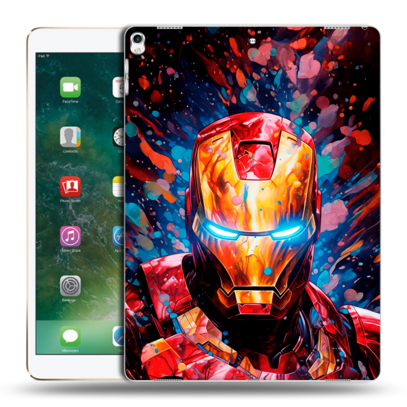 Силиконовый чехол на Ipad Pro 12.9 (2017) с принтом Железный человек Ironman Силиконовый чехол на Ipad Pro 12.9 (2017) с принтом Железный человек Ironman