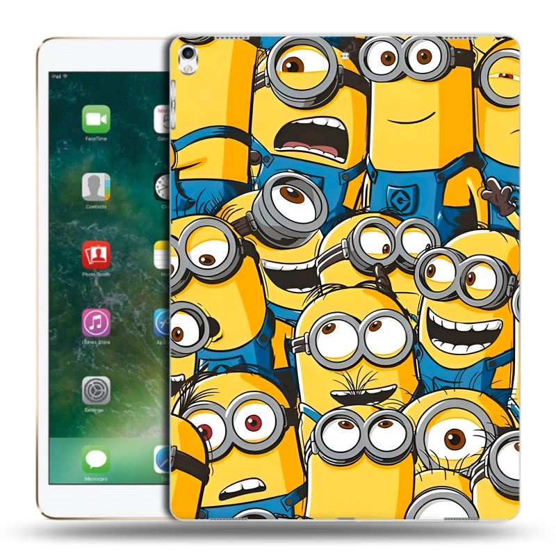 Силиконовый чехол на планшета Ipad Pro 12.9 (2017) с принтом Миньоны Силиконовый чехол на планшета Ipad Pro 12.9 (2017) с принтом Миньоны