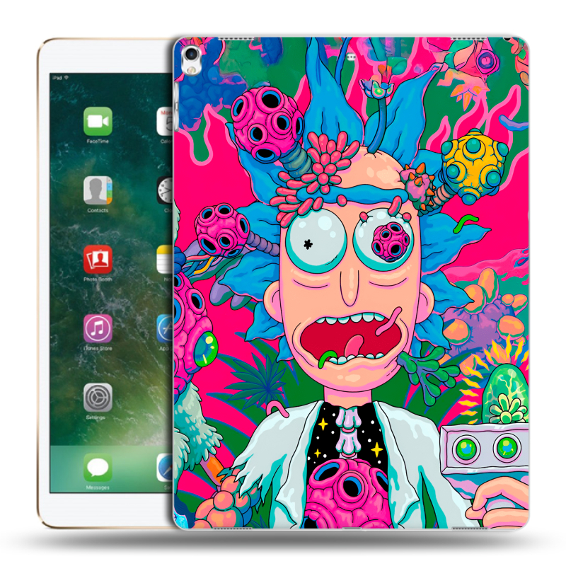 Силиконовый чехол на Ipad Pro 12.9 (2017) с принтом Рик и Морти Rick Morty Силиконовый чехол на Ipad Pro 12.9 (2017) с принтом Рик и Морти Rick Morty