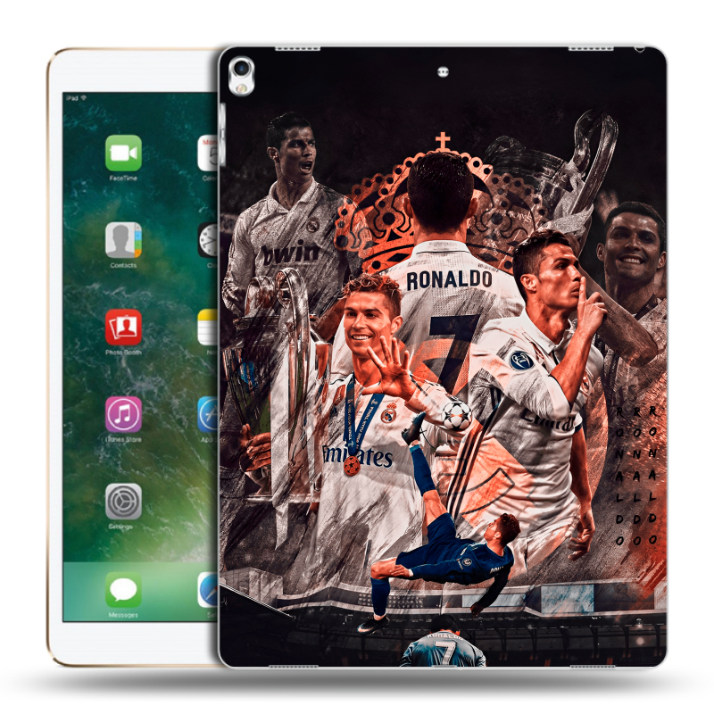 Силиконовый чехол на Ipad Pro 12.9 (2017) с принтом Реал Роналдо Real Ronaldo Силиконовый чехол на Ipad Pro 12.9 (2017) с принтом Реал Роналдо Real Ronaldo