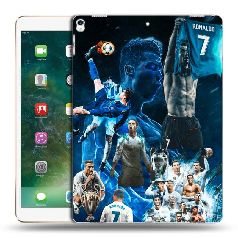 Силиконовый чехол на Ipad Pro 12.9 (2017) с принтом Реал Роналдо Силиконовый чехол на Ipad Pro 12.9 (2017) с принтом Реал Роналдо