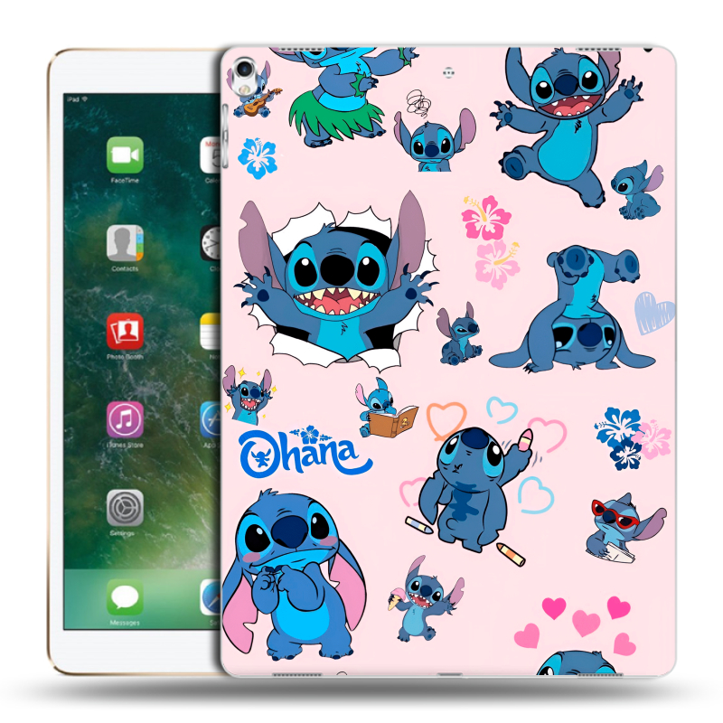 Силиконовый чехол на Ipad Pro 12.9 (2017) с принтом Лило и Стич Силиконовый чехол на Ipad Pro 12.9 (2017) с принтом Лило и Стич
