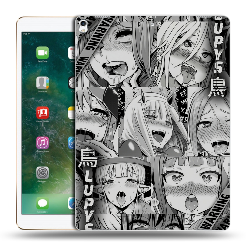 Силиконовый чехол на Ipad Pro 12.9 (2017) с принтом Ahegao Ахегао Аниме Силиконовый чехол на Ipad Pro 12.9 (2017) с принтом Ahegao Ахегао Аниме