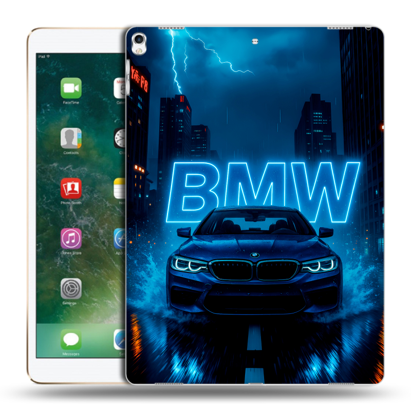 Силиконовый чехол на Ipad Pro 12.9 (2017) с принтом BMW БМВ Силиконовый чехол на Ipad Pro 12.9 (2017) с принтом BMW БМВ
