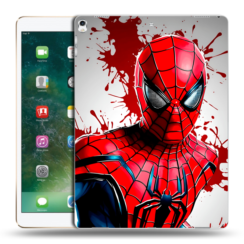 Силиконовый чехол на Ipad Pro 12.9 (2017) с принтом Spiderman Человек паук Силиконовый чехол на Ipad Pro 12.9 (2017) с принтом Spiderman Человек паук