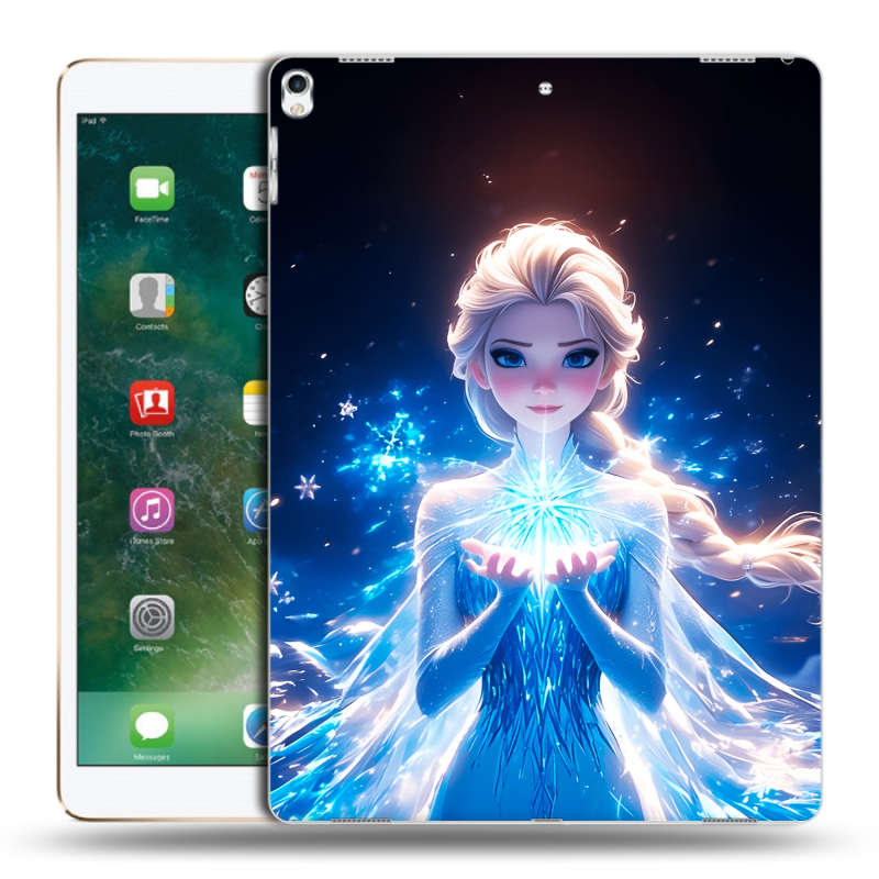 Силиконовый чехол на Ipad Pro 12.9 (2017) с принтом Холодное сердце Frozen Силиконовый чехол на Ipad Pro 12.9 (2017) с принтом Холодное сердце Frozen
