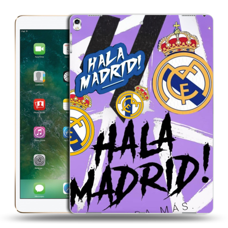 Силиконовый чехол на Ipad Pro 12.9 (2017) с принтом Real Madrid Реал Мадрид Силиконовый чехол на Ipad Pro 12.9 (2017) с принтом Real Madrid Реал Мадрид