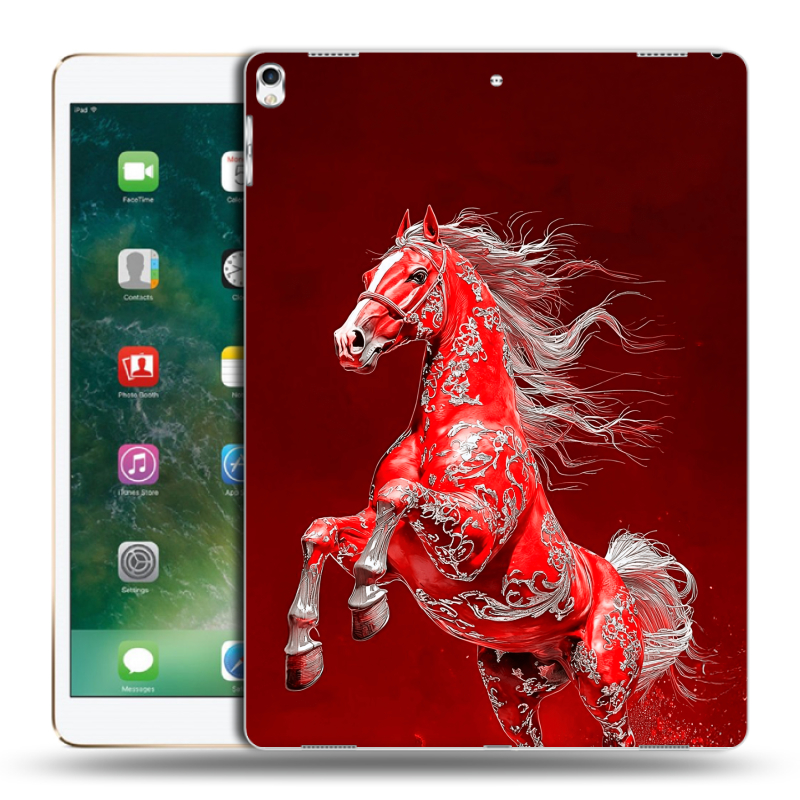 Силиконовый чехол на Ipad Pro 12.9 (2017) с принтом Новый год Силиконовый чехол на Ipad Pro 12.9 (2017) с принтом Новый год