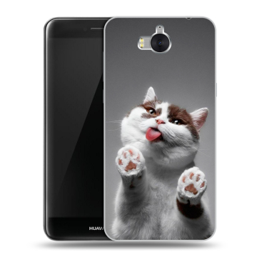 Силиконовый чехол на Huawei Y5 (2017) с принтом Коты Силиконовый чехол на Huawei Y5 (2017) с принтом Коты