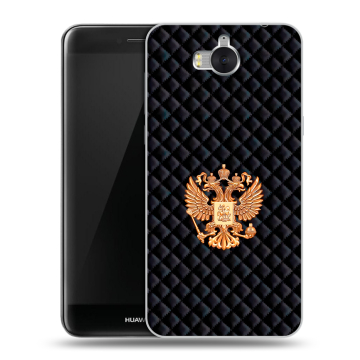 Силиконовый чехол на Huawei Y5 (2017) с принтом Герб России принт Силиконовый чехол на Huawei Y5 (2017) с принтом Герб России принт