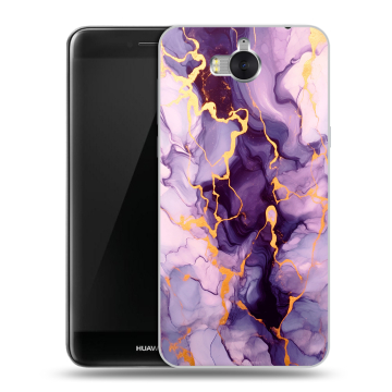 Силиконовый чехол на Huawei Y5 (2017) с принтом Мрамор Силиконовый чехол на Huawei Y5 (2017) с принтом Мрамор