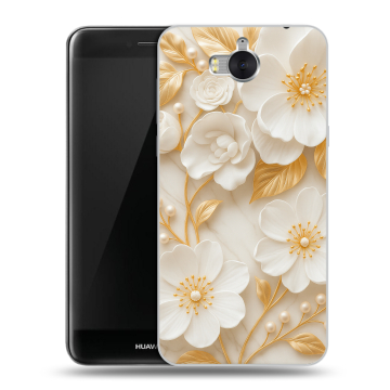 Силиконовый чехол на Huawei Y5 (2017) с принтом Цветы Силиконовый чехол на Huawei Y5 (2017) с принтом Цветы