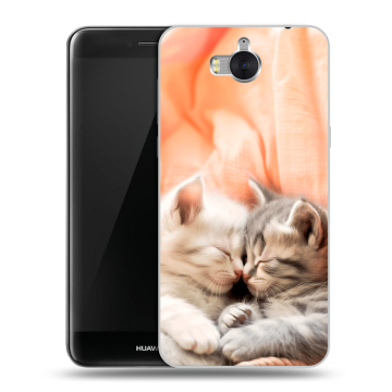 Силиконовый чехол на Huawei Y5 (2017) с принтом Котята Силиконовый чехол на Huawei Y5 (2017) с принтом Котята