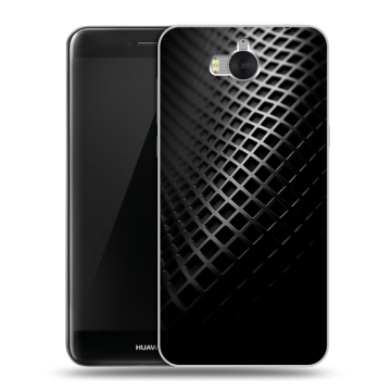 Силиконовый чехол на Huawei Y5 (2017) с принтом Текстура металла Силиконовый чехол на Huawei Y5 (2017) с принтом Текстура металла