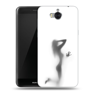 Силиконовый чехол на Huawei Y5 (2017) с принтом Силуэт