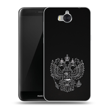 Силиконовый чехол на Huawei Y5 (2017) с принтом Герб России