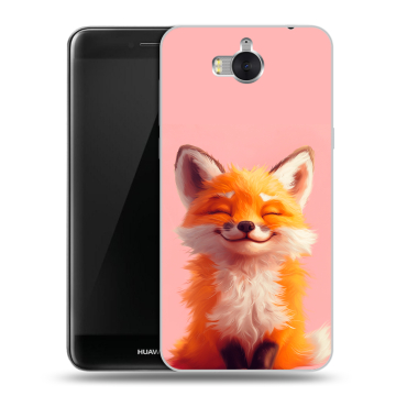 Силиконовый чехол на Huawei Y5 (2017) с принтом милая лиса Силиконовый чехол на Huawei Y5 (2017) с принтом милая лиса