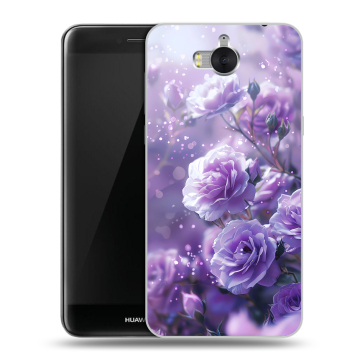 Силиконовый чехол на Huawei Y5 (2017) с принтом Розы цветы Силиконовый чехол на Huawei Y5 (2017) с принтом Розы цветы