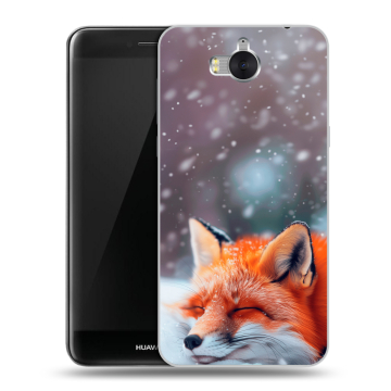 Силиконовый чехол на Huawei Y5 (2017) с принтом лиса