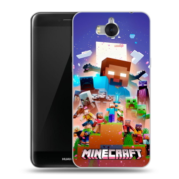Силиконовый чехол на Huawei Y5 (2017) с принтом Майнкрафт Minecraft Силиконовый чехол на Huawei Y5 (2017) с принтом Майнкрафт Minecraft