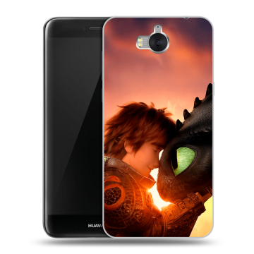 Силиконовый чехол на Huawei Y5 (2017) с принтом Как приручить дракона Силиконовый чехол на Huawei Y5 (2017) с принтом Как приручить дракона