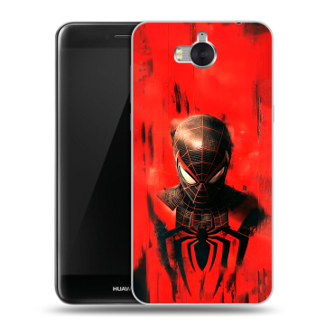 Силиконовый чехол на Huawei Y5 (2017) с принтом человек паук spiderman Силиконовый чехол на Huawei Y5 (2017) с принтом человек паук spiderman