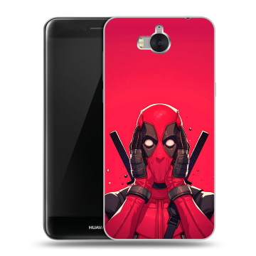 Силиконовый чехол на Huawei Y5 (2017) с принтом Дедпул Deadpool Силиконовый чехол на Huawei Y5 (2017) с принтом Дедпул Deadpool