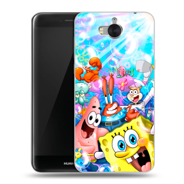 Силиконовый чехол на Huawei Y5 (2017) с принтом спанчбоб спанч боб Силиконовый чехол на Huawei Y5 (2017) с принтом спанчбоб спанч боб