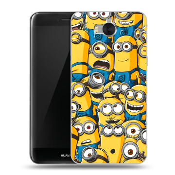 Силиконовый чехол на Huawei Y5 (2017) с принтом Миньоны Силиконовый чехол на Huawei Y5 (2017) с принтом Миньоны
