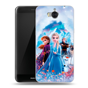 Силиконовый чехол на Huawei Y5 (2017) с принтом Холодное сердце Frozen Силиконовый чехол на Huawei Y5 (2017) с принтом Холодное сердце Frozen