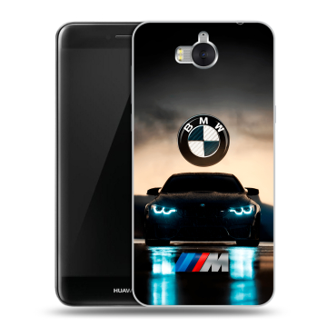 Силиконовый чехол на Huawei Y5 (2017) с принтом БМВ BMW Силиконовый чехол на Huawei Y5 (2017) с принтом БМВ BMW