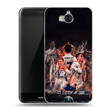 Силиконовый чехол на Huawei Y5 (2017) с принтом Реал Роналдо Real Ronaldo