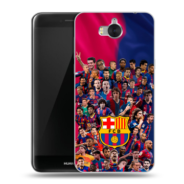 Силиконовый чехол на Huawei Y5 (2017) с принтом Барселона Barcelona