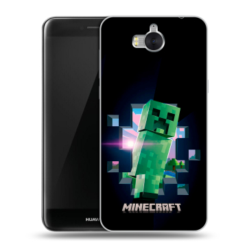 Силиконовый чехол на Huawei Y5 (2017) с принтом Майнкрафт Minecraft