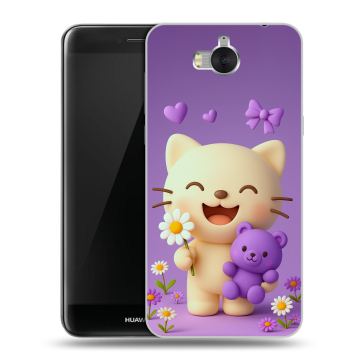 Силиконовый чехол на Huawei Y5 (2017) с принтом для девочек