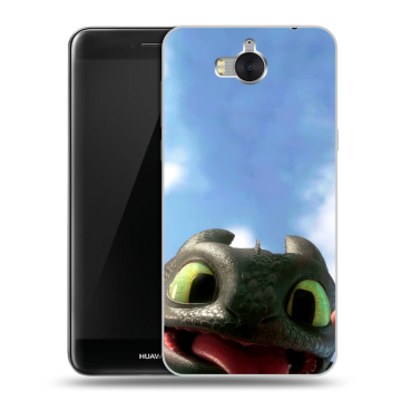 Силиконовый чехол на Huawei Y5 (2017) с принтом Как приручить дракона