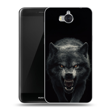 Силиконовый чехол на Huawei Y5 (2017) с принтом Волк Силиконовый чехол на Huawei Y5 (2017) с принтом Волк