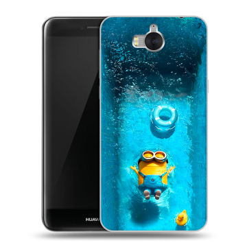 Силиконовый чехол на Huawei Y5 (2017) с принтом Миньоны Силиконовый чехол на Huawei Y5 (2017) с принтом Миньоны