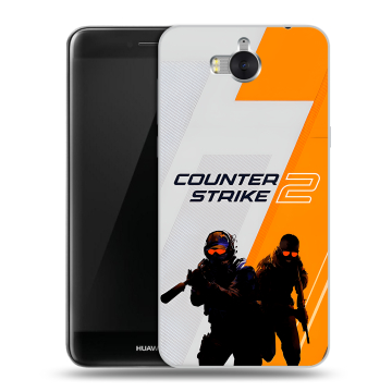 Силиконовый чехол на Huawei Y5 (2017) с принтом Counter Strike