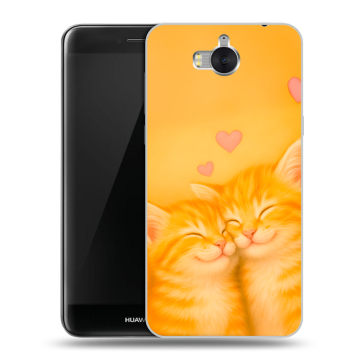 Силиконовый чехол на Huawei Y5 (2017) с принтом Милые котята