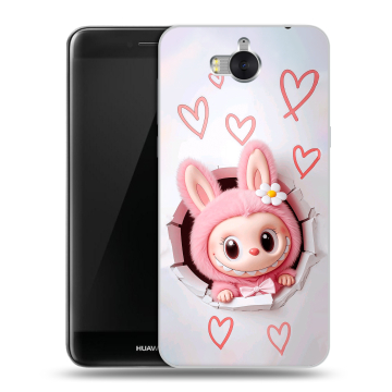 Силиконовый чехол на Huawei Y5 (2017) с принтом Labubu Лабубу