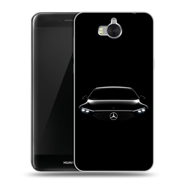 Силиконовый чехол на Huawei Y5 (2017) с принтом Mercedes Мерседес Силиконовый чехол на Huawei Y5 (2017) с принтом Mercedes Мерседес