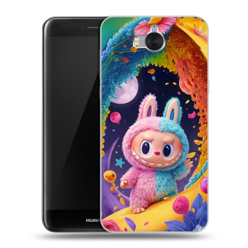 Силиконовый чехол на Huawei Y5 (2017) с принтом Labubu Лабубу Силиконовый чехол на Huawei Y5 (2017) с принтом Labubu Лабубу