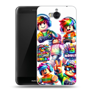 Силиконовый чехол на Huawei Y5 (2017) с принтом Roblox Роблокс
