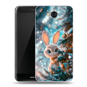 Силиконовый чехол на Huawei Y5 (2017) с принтом Новый год Силиконовый чехол на Huawei Y5 (2017) с принтом Новый год