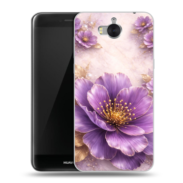 Силиконовый чехол на Huawei Y5 (2017) с принтом женский