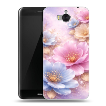 Силиконовый чехол на Huawei Y5 (2017) с принтом женский