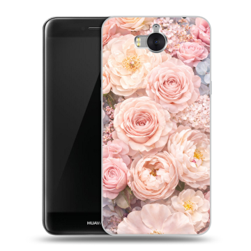 Силиконовый чехол на Huawei Y5 (2017) с принтом женский
